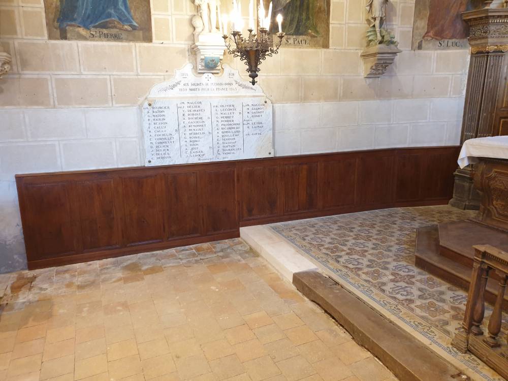 Boiseries d'église restaurées
